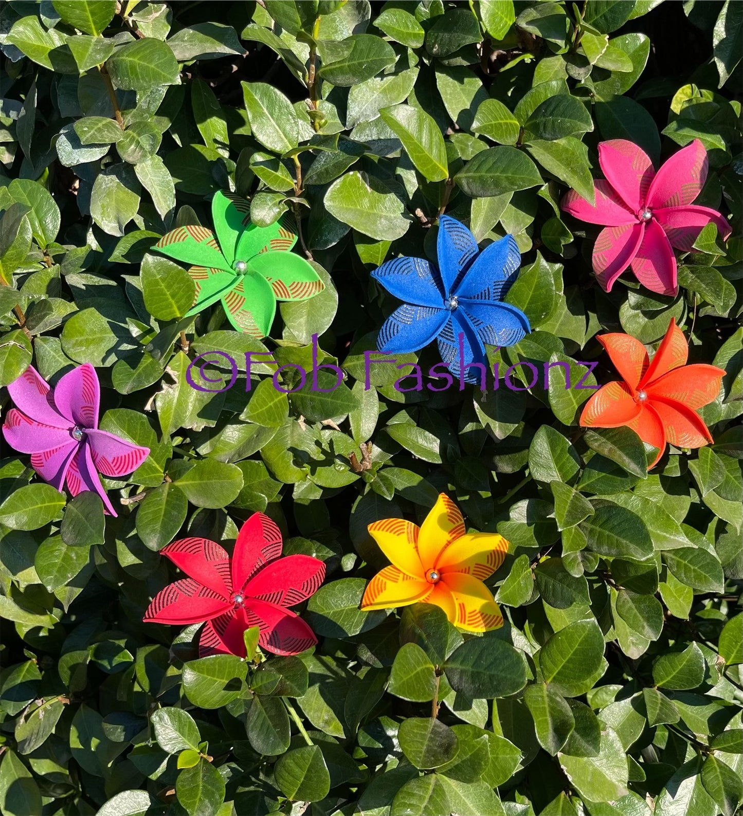 Tribal Plumeria Hair Flowers