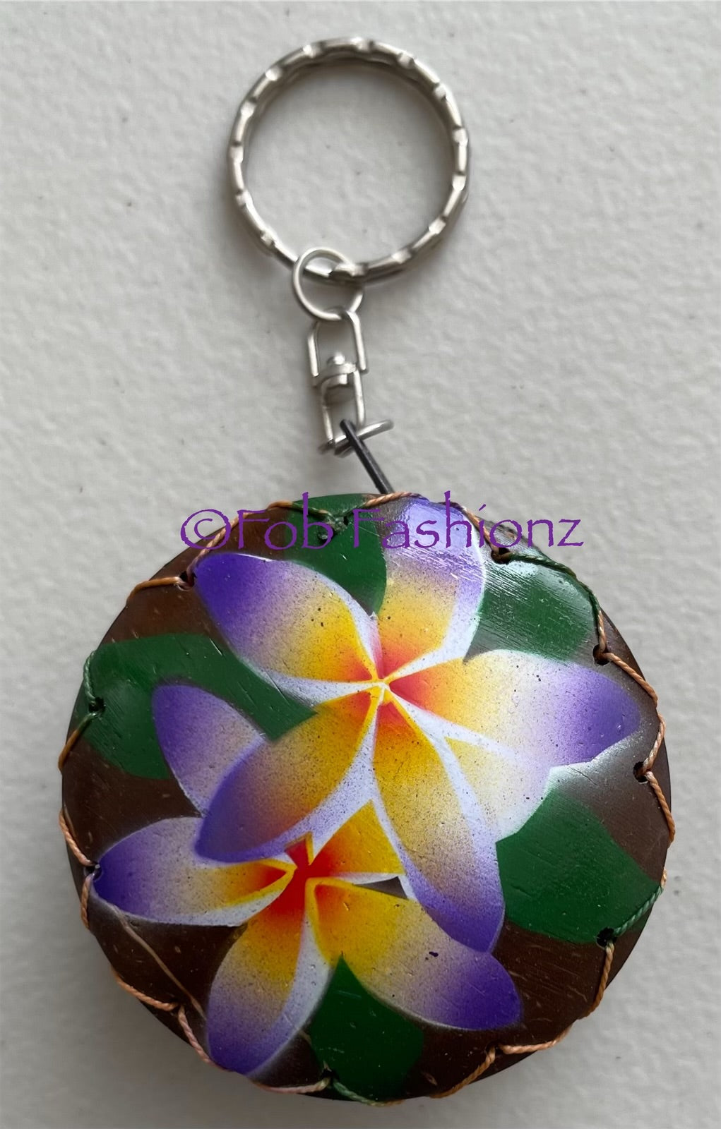 Coconut Shell Keychain