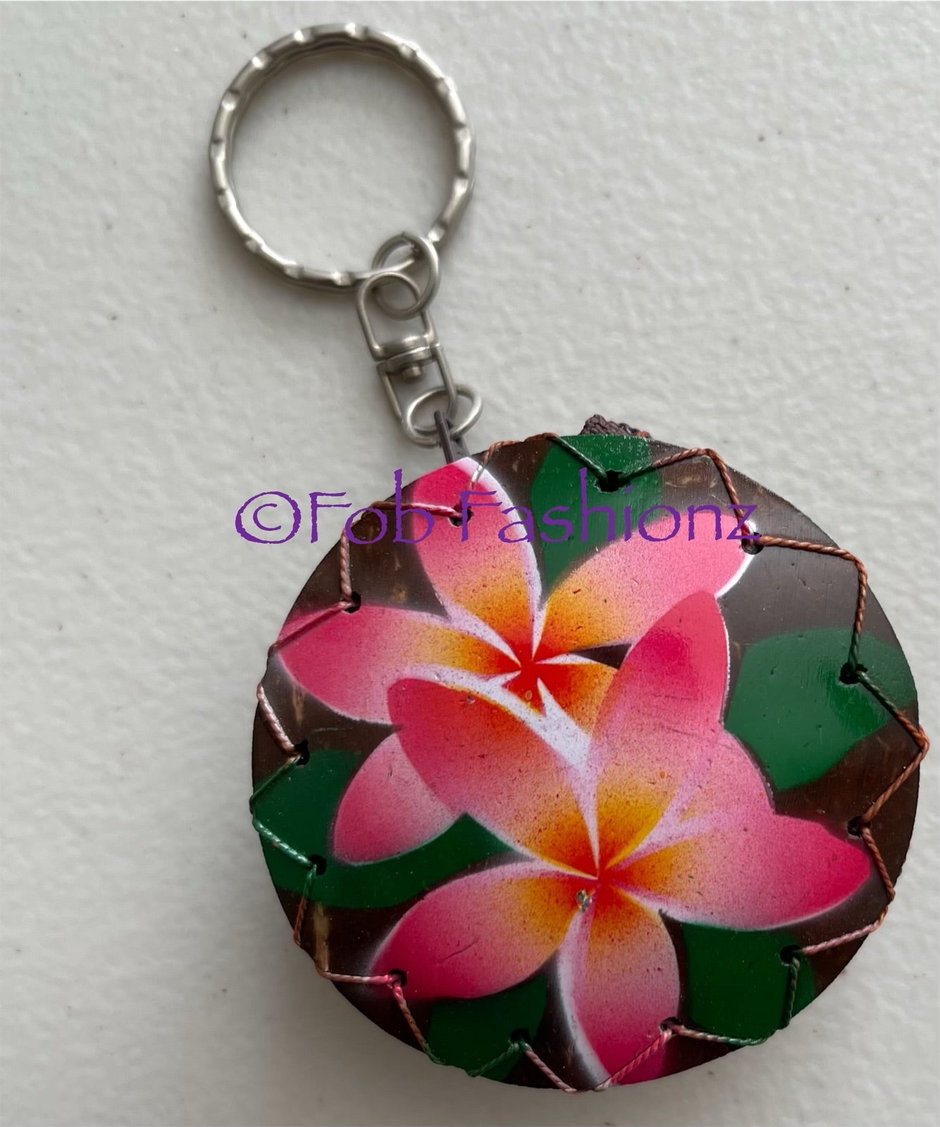 Coconut Shell Keychain