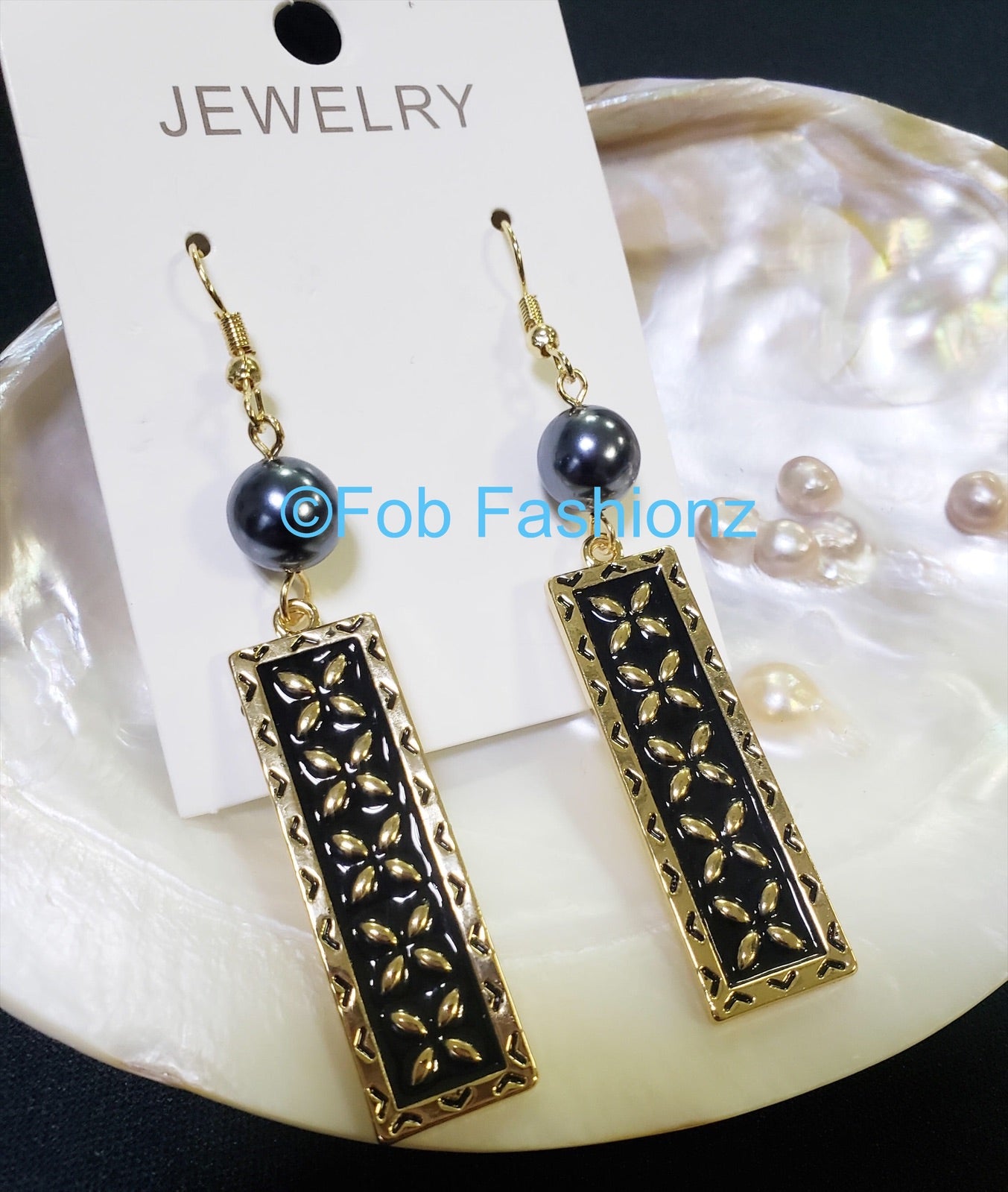 Tribal Kupesi Bar Earrings
