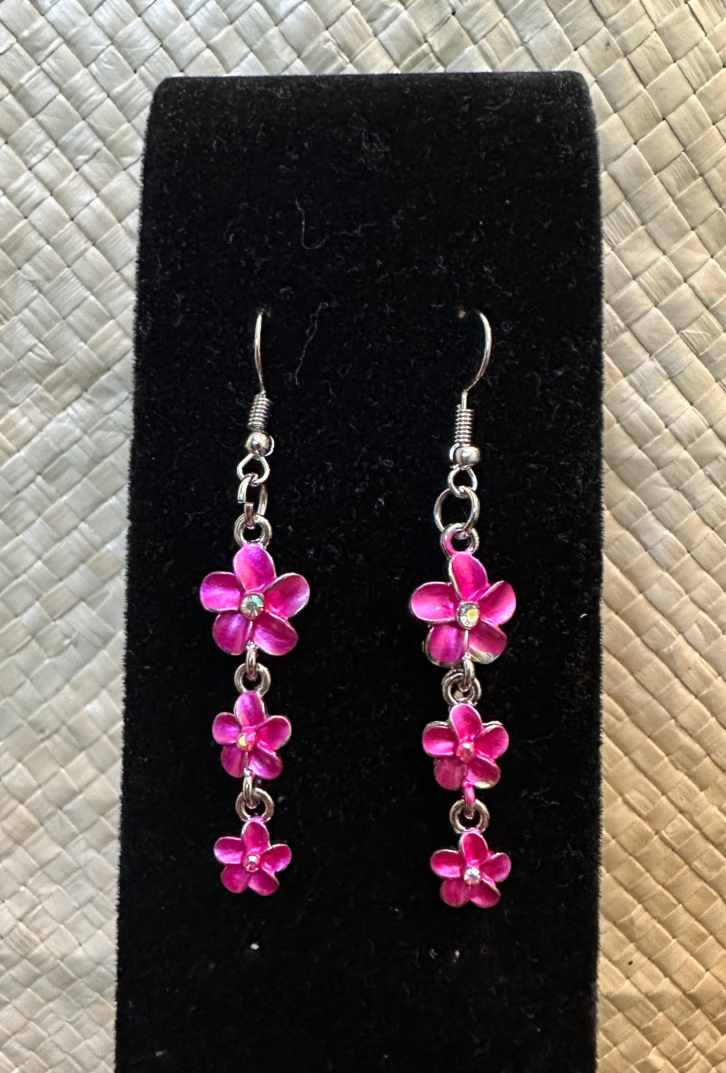 Plumeria Drop Earrings