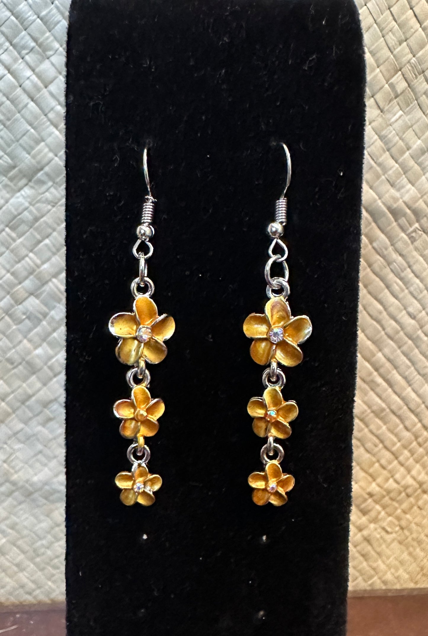 Plumeria Drop Earrings