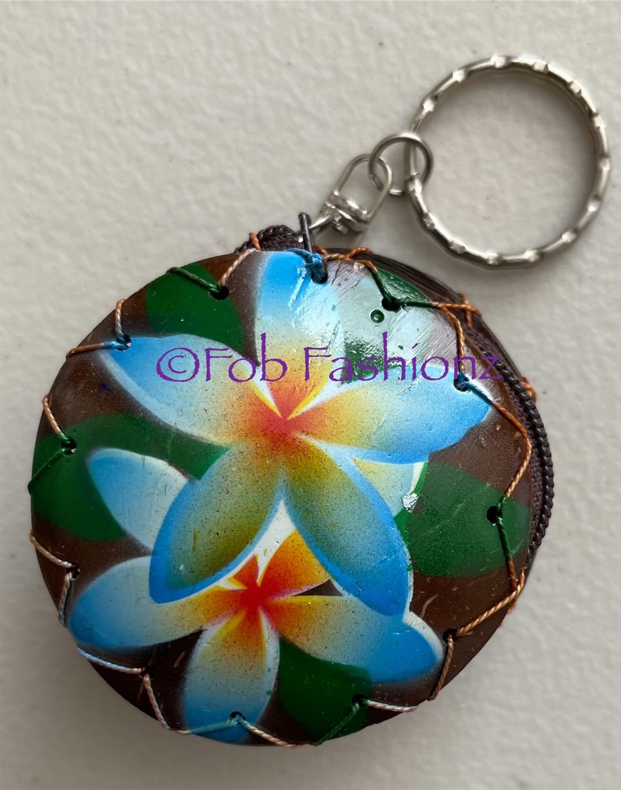 Coconut Shell Keychain