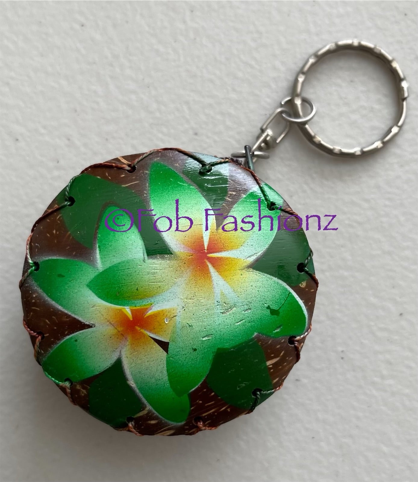 Coconut Shell Keychain