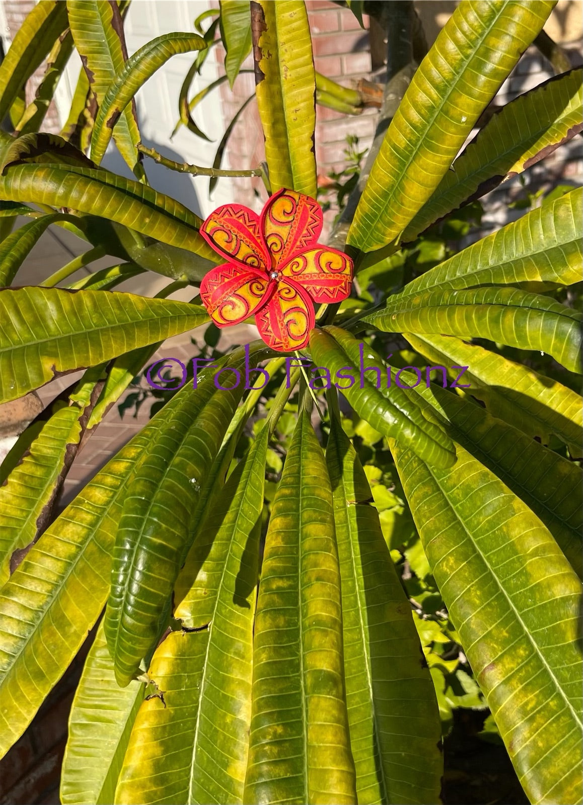 Plumeria Tribal Hair Flowers