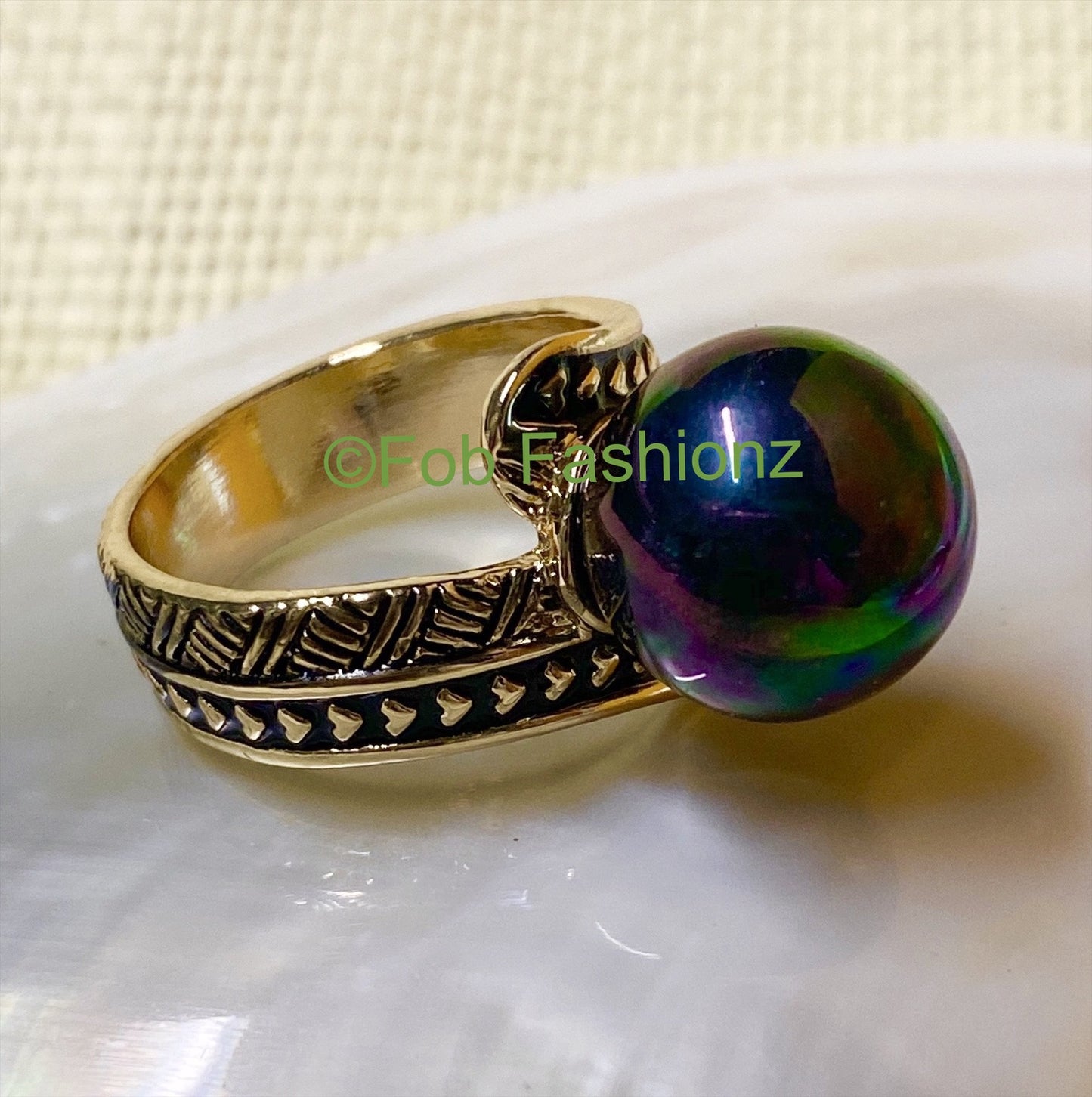 Tribal Pearl Ring