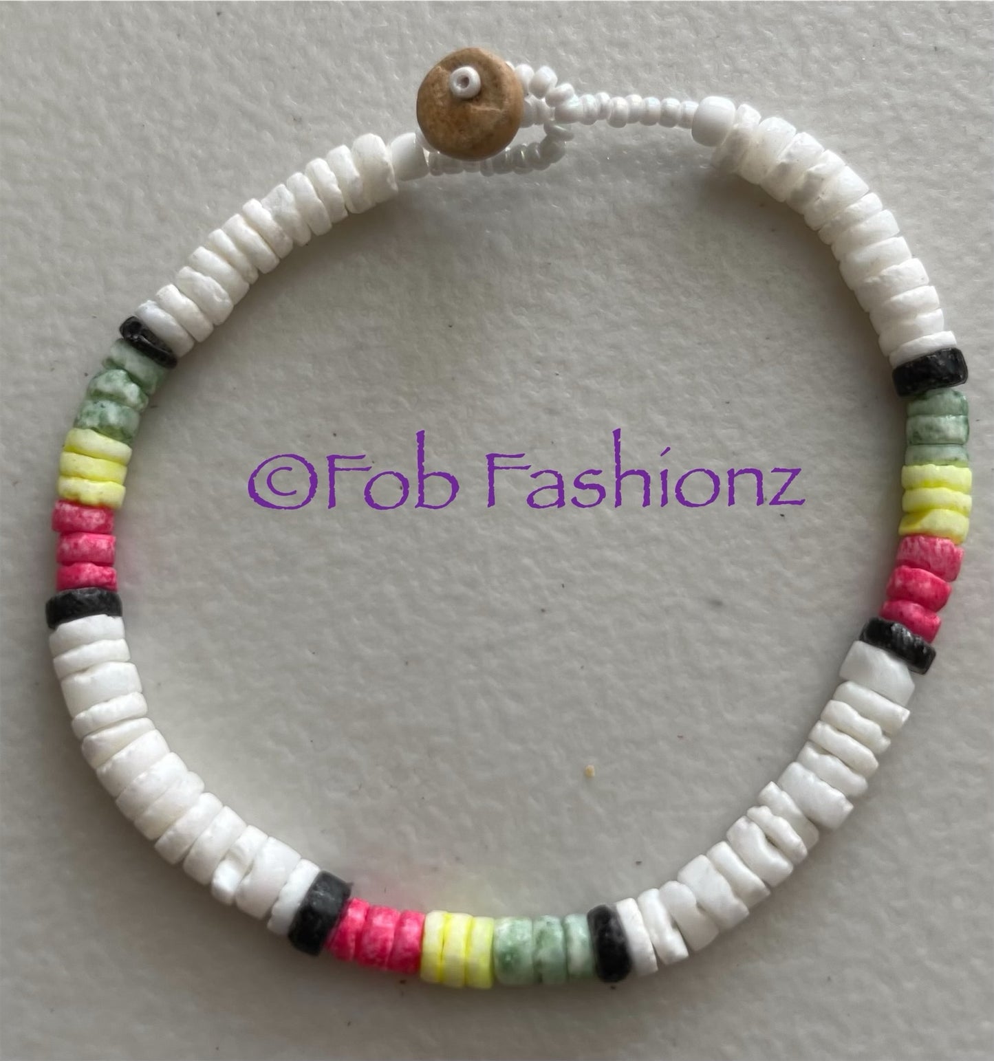 White Rasta Bracelet