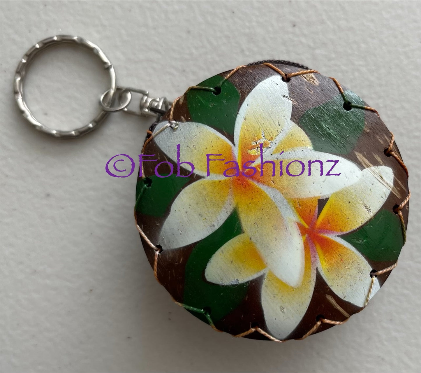 Coconut Shell Keychain