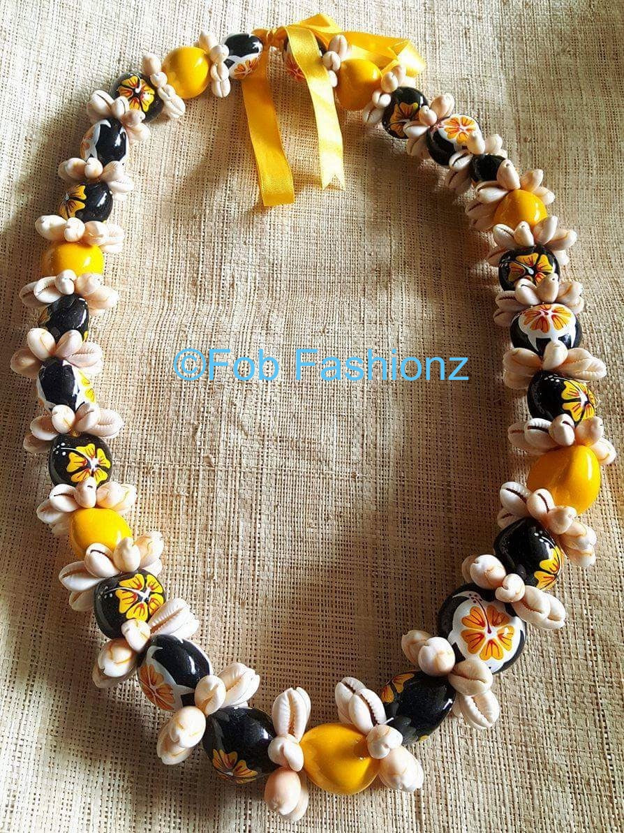 Yellow Kukui Nut Necklace