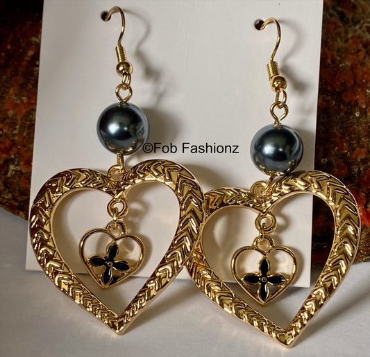 Heart in Heart Earrings