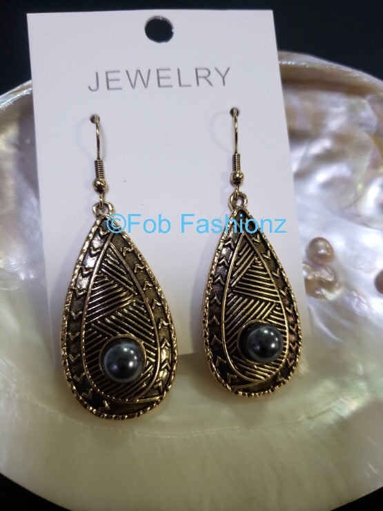 Teardrop Tribal Earrings