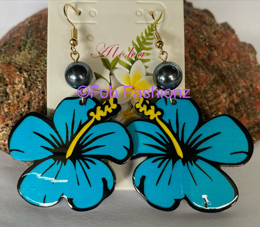 Hibiscus Earrings