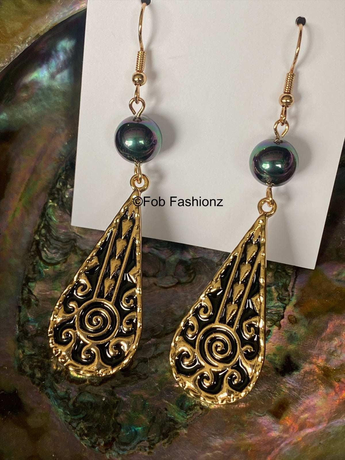 Teardrop Tribal Earrings