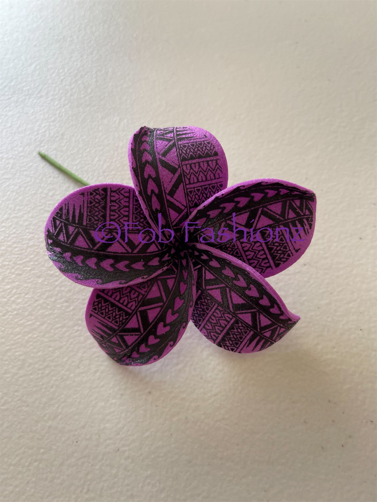 Tribal Plumeria Flower Hair Stick