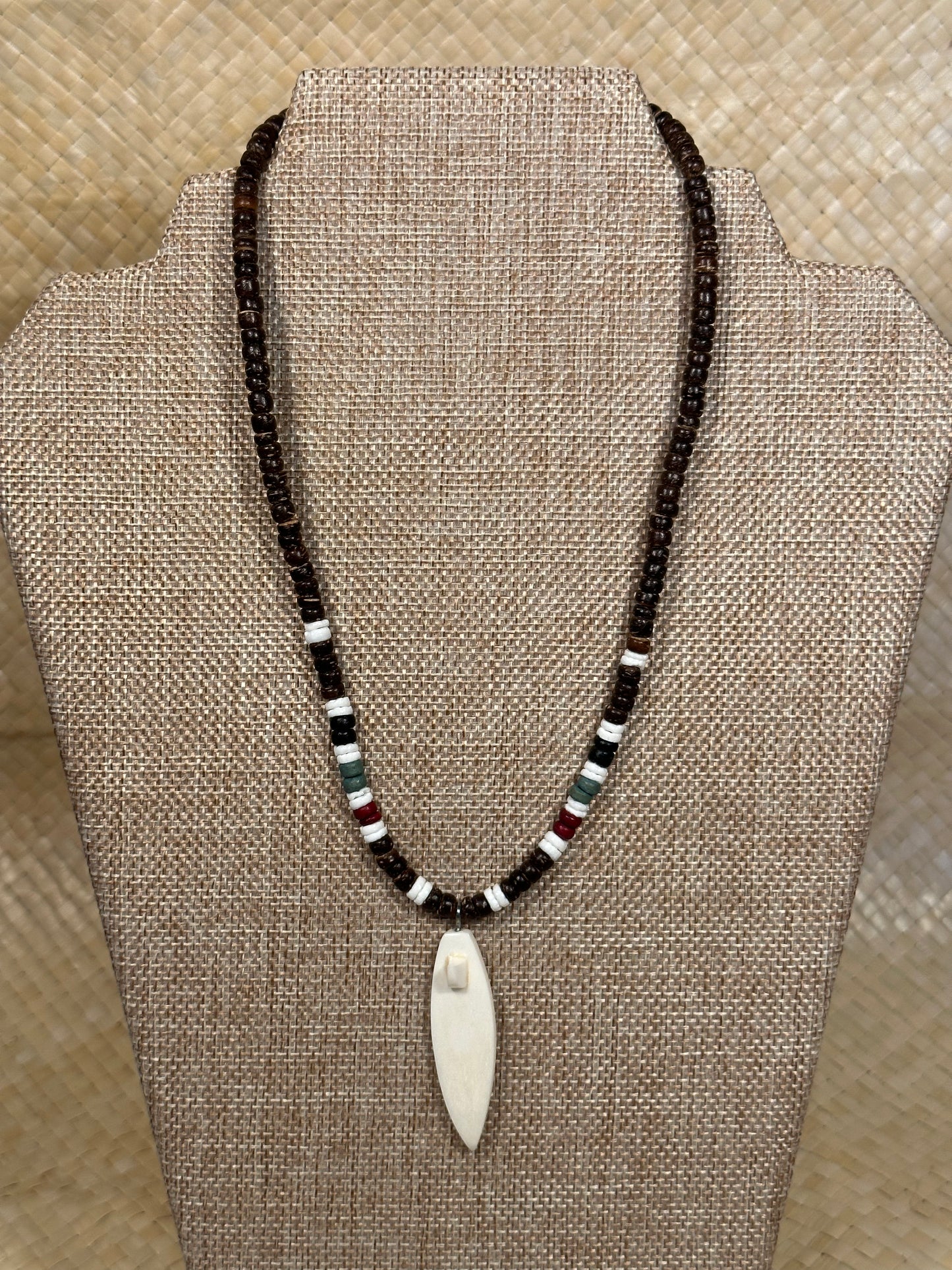 White Surfboard Necklace