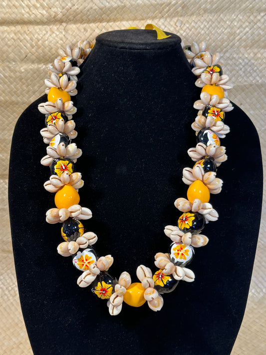 Yellow Kukui Nut Necklace