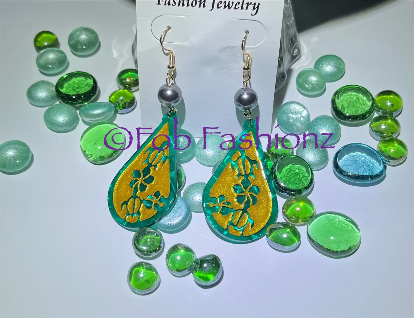 Teardrop Shell Earrings