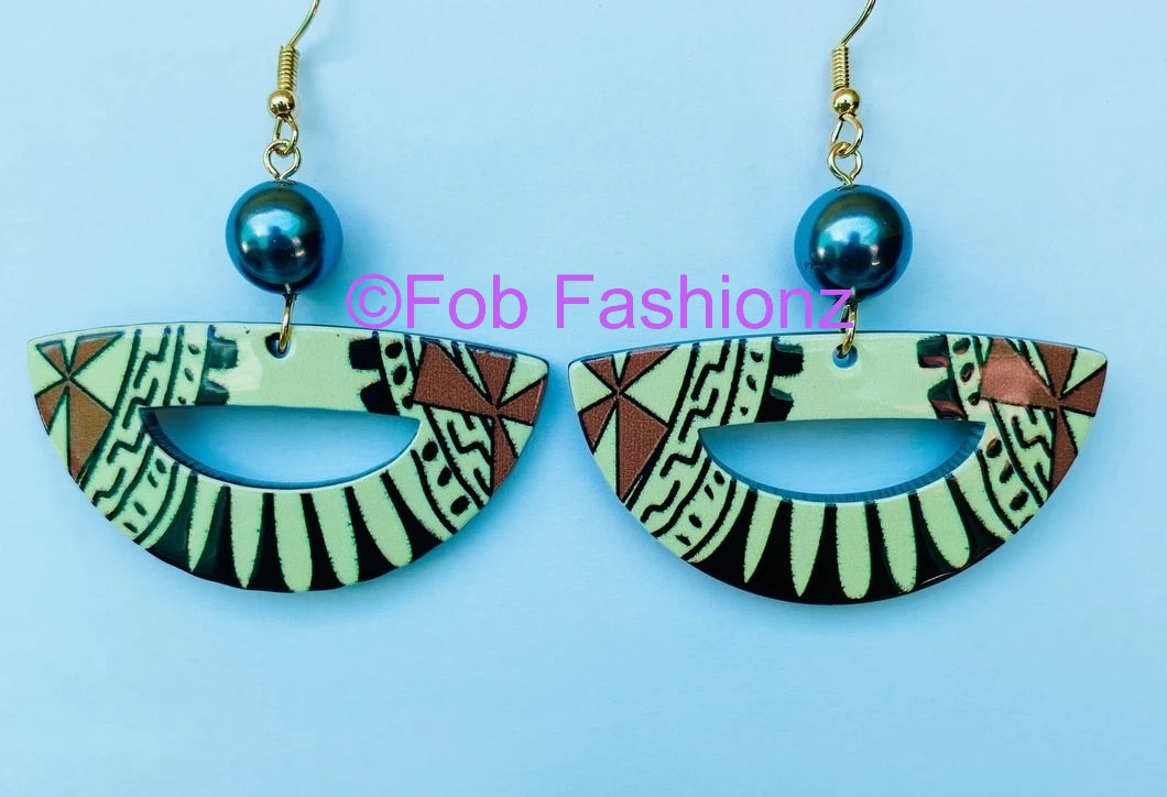 Samoan Tribal Earrings